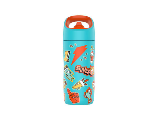 Picture of Gatorade Kids' Rookie Metal Water Bottle, 12oz, Stainless Steel Bottle, Double-Wall Insulation, Vacuum Insulated, Thermo Mug