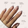 Picture of Glamnetic Press On Nails - Rock Candy | Trendy Short Almond Nails with Metallic Chrome Pink French Tips | 15 Sizes - 30 Nail Kit with Glue