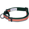 Picture of Blueberry Pet 8 Colors 3M Reflective Multi-Colored Stripe Safety Training Martingale Dog Collar, Dark Green and Pink, Large, Heavy Duty Adjustable Collars for Dogs