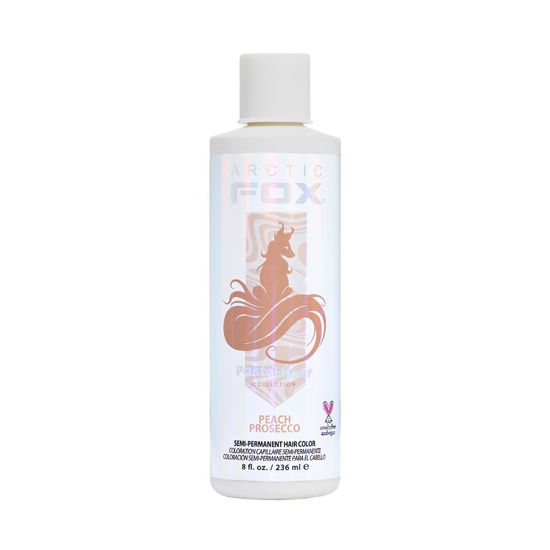 Picture of ARCTIC FOX Vegan and Cruelty-Free Semi-Permanent Hair Color Dye (8 Fl Oz, PEACH PROSECCO)