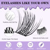 Picture of Lash Clusters Kit Natural Lash Extension Kit for Beginners Z01 156 PCS Wispy Eyelash Extension Kit 8-18 Mixed Cluster Eyelash Extensions Kit D Curl Diy Lash Extension Kit at Home（kit，Z01）