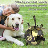 Picture of QDAN Dog Toys Soccer Ball, Interactive Dog Toys for Tug of War, Dog Tug Toy, Dog Water Toy, Durable Dog Balls for Medium & Large Dogs-Camouflage(8 inch)