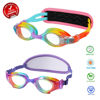 Picture of RUIGAO 2PK Toddler Goggles 2/3/4/5/6 Yr old, Toddler Goggles No Hair Pull, Unicorn Rainbow Swimming Goggles Girl