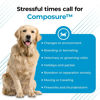 Picture of VETRISCIENCE Composure Calming Chews for Dogs - Clinically Proven Dog Anxiety Relief Supplement with Colostrum, L-Theanine & Vitamin B1 for Stress, Storms, Separation & More - 60 Peanut Butter Chews