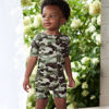 Picture of Gerber Unisex Baby Buttery Soft Short Sleeve Romper with Viscose Made from Eucalyptus, Camo, 18 Months