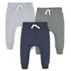 Picture of Gerber Baby Boys' Toddler 3-Pack Jogger Pants, Navy/Gray, Newborn