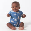 Picture of Gerber Unisex Baby Buttery Soft Short Sleeve Romper with Viscose Made from Eucalyptus, Polar Bear, 18 Months