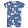 Picture of Gerber Unisex Baby Buttery Soft Short Sleeve Romper with Viscose Made from Eucalyptus, Polar Bear, 12 Months