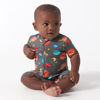 Picture of Gerber Unisex Baby Buttery Soft Short Sleeve Romper with Viscose Made from Eucalyptus, Space, 6-9 Months