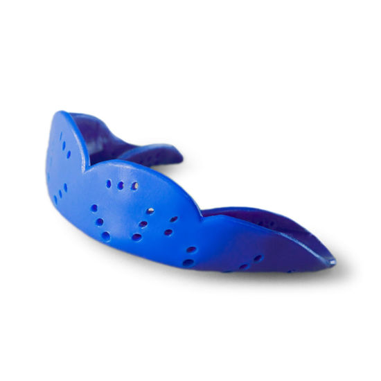 Picture of SISU Aero Medium Mouthguard, Royal Blue - 1.6mm Thin - Custom-Molded Fit - Slim Design - Remoldable Up to 20 Times - for Team Sports - Non Toxic