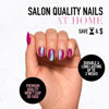 Picture of Glamnetic Press On Nails - Berry Fizz | Short Oval, Magenta Nails with a Mesmerizing Metallic Finish | 15 Sizes - 30 Nail Kit with Glue