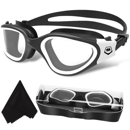 Picture of WIN.MAX Polarized Swimming Goggles Swim Pool Goggles Anti Fog Anti UV No Leakage Clear Vision for Men Women Adults Teenagers