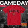 Picture of Campus Colors NCAA Adult Gameday Cotton T-Shirt - Premium Quality - Semi-Fitted Style - Officially Licensed Product (Maryland Terrapins - Red, Large)