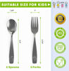 Picture of Stainless Steel Kids Silverware Set (24pc- 2 Pack of 12) - Child and Toddler Safe Flatware - Kids Utensil Set - Metal Kids Cutlery Set (Includes 12 Small Kids Spoons & Kids 12 Forks)