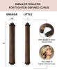 Picture of YOSHUYUKI Little Velvet Overnight Blowout 3 Rods Heatless Hair Curler to Sleep in Satin Heatless Curls No Heat Hair Rollers for Short Hair Blowout Look Long Hair Styling Tools Brown