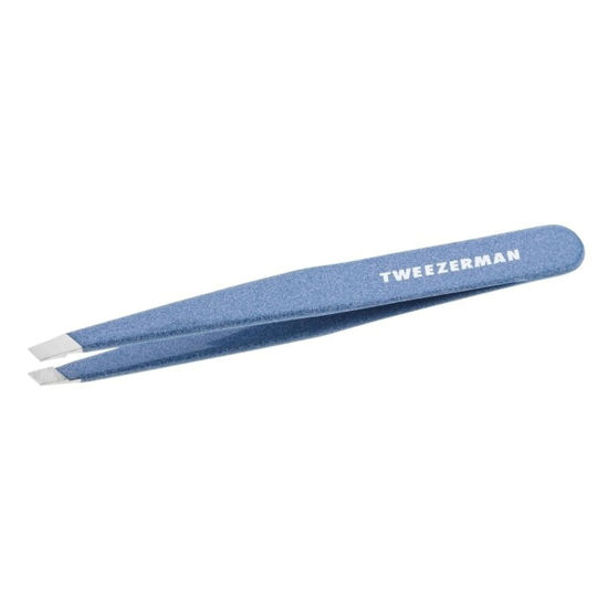 Picture of Tweezerman Stainless Steel Slant Tweezer - Eyebrow Tweezers for Women and Men (Sky Blue)