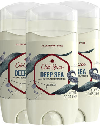 Picture of Old Spice Deodorant for Men, Aluminum-Free, Deep Sea Scent with Ocean Elements, 3 oz (Pack of 3)