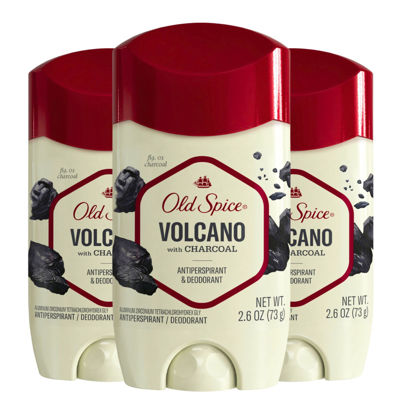 Picture of Old Spice Men's Antiperspirant & Deodorant Volcano with Charcoal, 48 Hr Odor Protection, 2.6oz (Pack of 3)