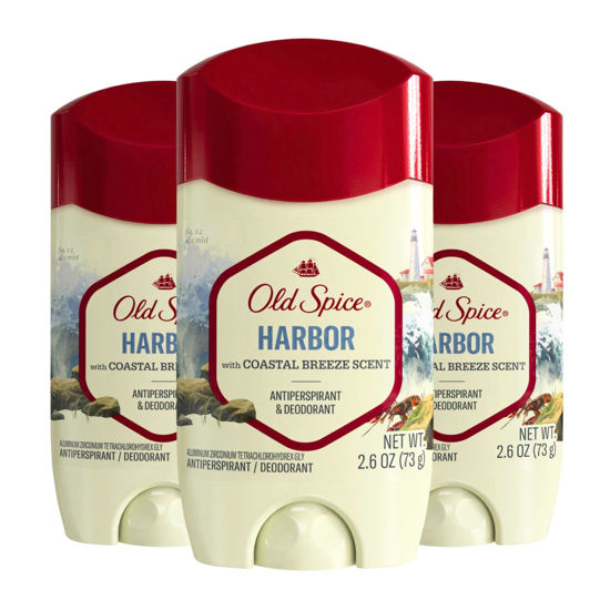 Picture of Old Spice Antiperspirant Deodorant for Men, Harbor Scent, 48 Hr Odor Protection, 2.6 oz (Pack of 3)