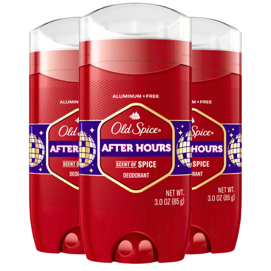 Picture of Old Spice Men's Aluminum Free Deodorant, 24/7 Odor Protection, After Hours Scent Deodorant for Men, 3.0 oz (Pack of 3)