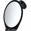 Picture of HONEYBULL Shower Mirror Fogless for Shaving - with Suction, Razor Holder for Shower & Swivel, Small Mirror, Shower Accessories, Bathroom Mirror, Bathroom Accessories, Holds Razors (Black)