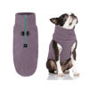 Picture of Gooby Half Zip Up Fleece Vest Dog Sweater - Violet, X-Small - Warm Pullover Fleece Head-In Dog Jacket with Dual D Ring Leash - Winter Small Dog Sweater - Dog Clothes for Small Dogs Boy and Medium Dogs