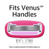 Picture of Amazon Basics Women's 5 Blade FITS Razor, Fits Amazon Basics and Venus Handles, Includes 1 FITS System Handle, 12 Cartridges & 1 Shower Hanger, Pink