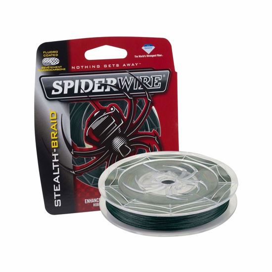 Picture of SpiderWire Stealth® Superline, Moss Green, 20lb | 9kg, 300yd | 274m Braided Fishing Line, Suitable for Freshwater and Saltwater Environments