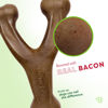 Picture of Benebone Wishbone Durable Dog Chew Toy for Aggressive Chewers, Made in USA, Giant, Real Bacon Flavor