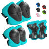 Picture of Wemfg Kids Protective Gear Set Knee Pads for Kids 3-8 Years Toddler Knee and Elbow Pads with Wrist Guards 3 in 1 for Skating Cycling Bike Rollerblading Scooter