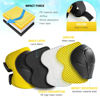 Picture of Wemfg Kids Protective Gear Set Knee Pads for Kids 3-8 Years Toddler Knee and Elbow Pads with Wrist Guards 3 in 1 for Skating Cycling Bike Rollerblading Scooter