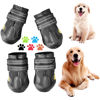 Picture of CovertSafe& Dog Boots for Dogs Non-Slip, Waterproof Dog Booties for Outdoor, Dog Shoes for Medium to Large Dogs 4Pcs with Rugged Sole Black