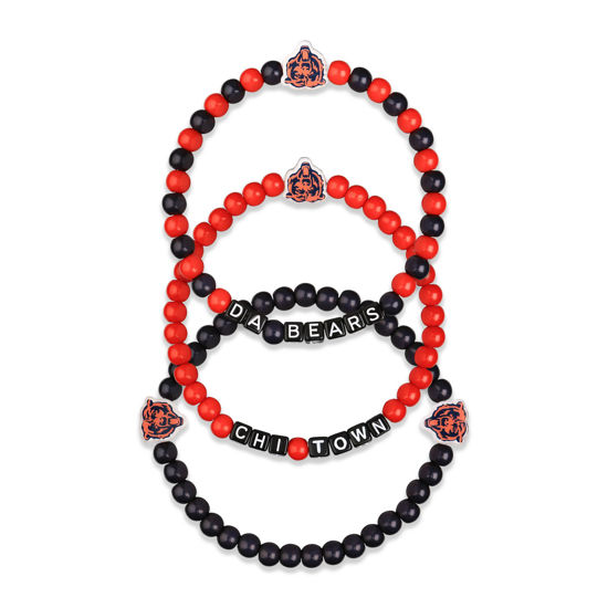 Picture of FOCO Chicago Bears NFL 3 Pack Beaded Friendship Bracelet