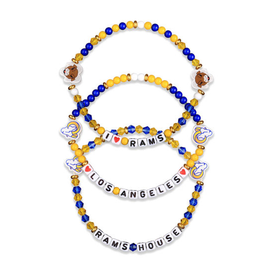 Picture of FOCO Los Angeles Rams NFL 3 Pack Team Friendship Bracelet