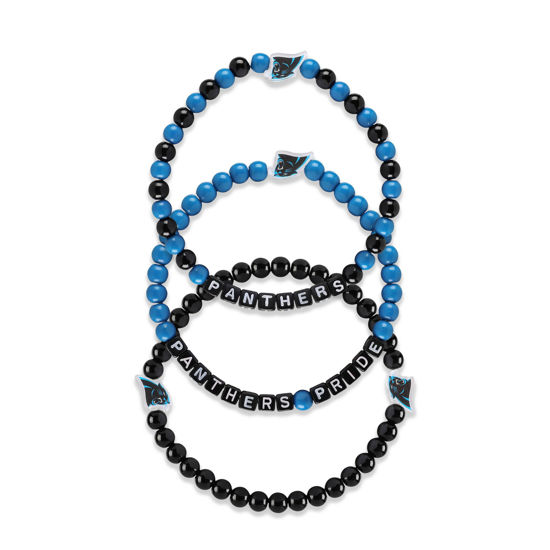 Picture of FOCO Carolina Panthers NFL 3 Pack Beaded Friendship Bracelet