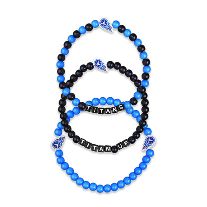 Picture of FOCO Tennessee Titans NFL 3 Pack Beaded Friendship Bracelet