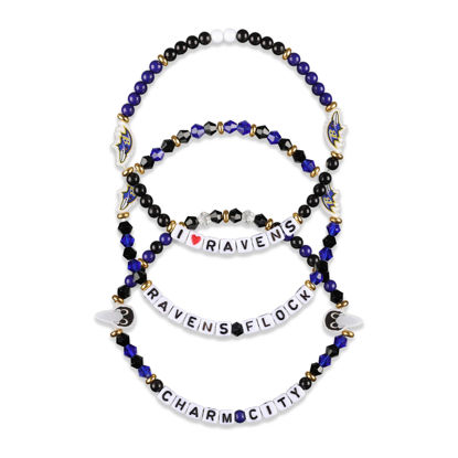 Picture of FOCO Baltimore Ravens NFL 3 Pack Team Friendship Bracelet