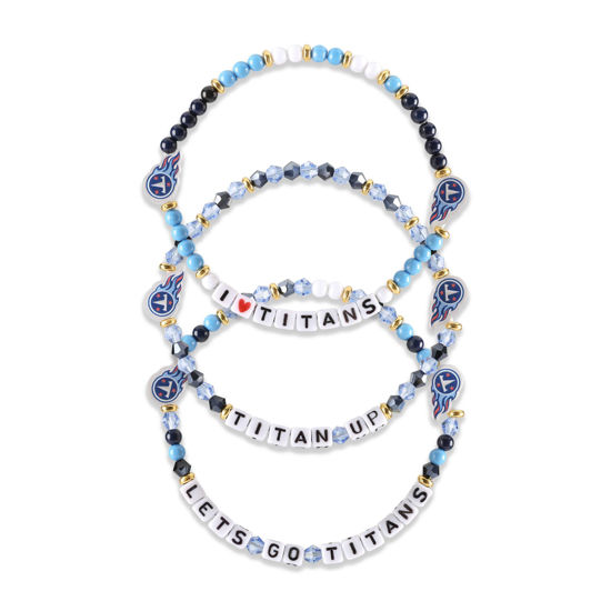 Picture of FOCO Tennessee Titans NFL 3 Pack Team Friendship Bracelet