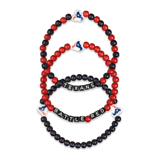 Picture of FOCO Houston Texans NFL 3 Pack Beaded Friendship Bracelet