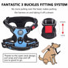 Picture of PoyPet No Pull Dog Harness, No Choke Front Lead Dog Reflective Harness, Adjustable Soft Padded Pet Vest with Easy Control Handle for Small to Large Dogs(Light Blue,XS)