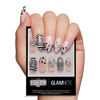 Picture of Beetlejuice Beetlejuice™ x Glamnetic Press On Nails - Sandworm™ | Semi-Transparent 3D Graphic Short Almond False Nails, Reusable Stick On Fake Nails with Glue | Salon Quality | 15 Sizes - 30 Nail Kit