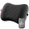 Picture of Hikenture Camping Pillow with Removable Cover - Ultralight Inflatable Pillow for Neck Lumbar Support - Upgrade Backpacking Pillow - Washable Travel Air Pillows for Camping, Hiking, Backpacking (Black)