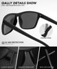 Picture of QALLY Polarized Sunglasses Men, Mens Sunglasses Polarized UV protection Lightweight Sun Glasses for Driving Fishing Golf