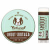 Picture of Natural Dog Company Snout Soother Bundle, includes 2oz Tin + 0.15oz Stick, Dog Nose Balm for Chapped, Crusty and Dry Dog Noses, Organic, All Natural Ingredients, Packaging May Vary