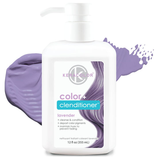 Picture of Keracolor Clenditioner LAVENDER Hair Dye - Semi Permanent Hair Color Depositing Conditioner, Cruelty-free, 12 Fl. Oz.