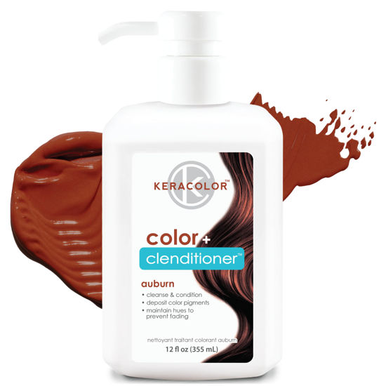 Picture of Keracolor Clenditioner AUBURN Hair Dye - Semi Permanent Hair Color Depositing Conditioner, Cruelty-free, 12 Fl. Oz.