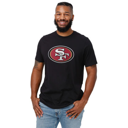 Picture of FOCO San Francisco 49ers Primary Logo Black T-Shirt - Small