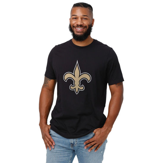 Picture of FOCO New Orleans Saints Primary Logo Black T-Shirt - Small