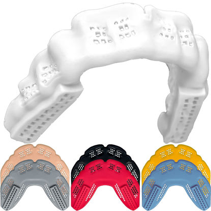 Picture of Bulletproof World’s Thinnest Sports Mouth Guard is 3X Stronger! Football Mouthpiece BJJ Mouthguard Lacrosse Basketball MMA Boxing Wrestling Adult Youth Kids Men Women Girl Night Guard