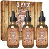 Picture of Viking Revolution Men's Beard Oil - Natural Argan and Jojoba Blend, Softens and Strengthens Facial Hair (Cedar and Pine, 3 Pack)